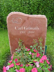 Exempel älvdalskvartsit gravsten