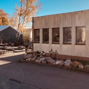 Bild på verkstadens fasad