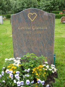 Exempel gravsten hallandsgnejs