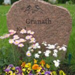 Exempel vångagranit gravsten