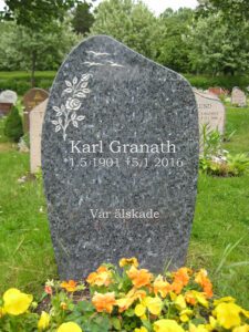 Exempel ljus labrador gravsten