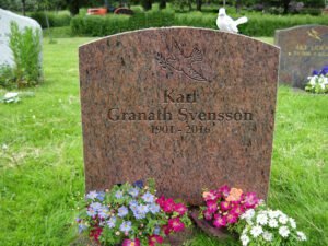 Exempel vångagranit gravsten